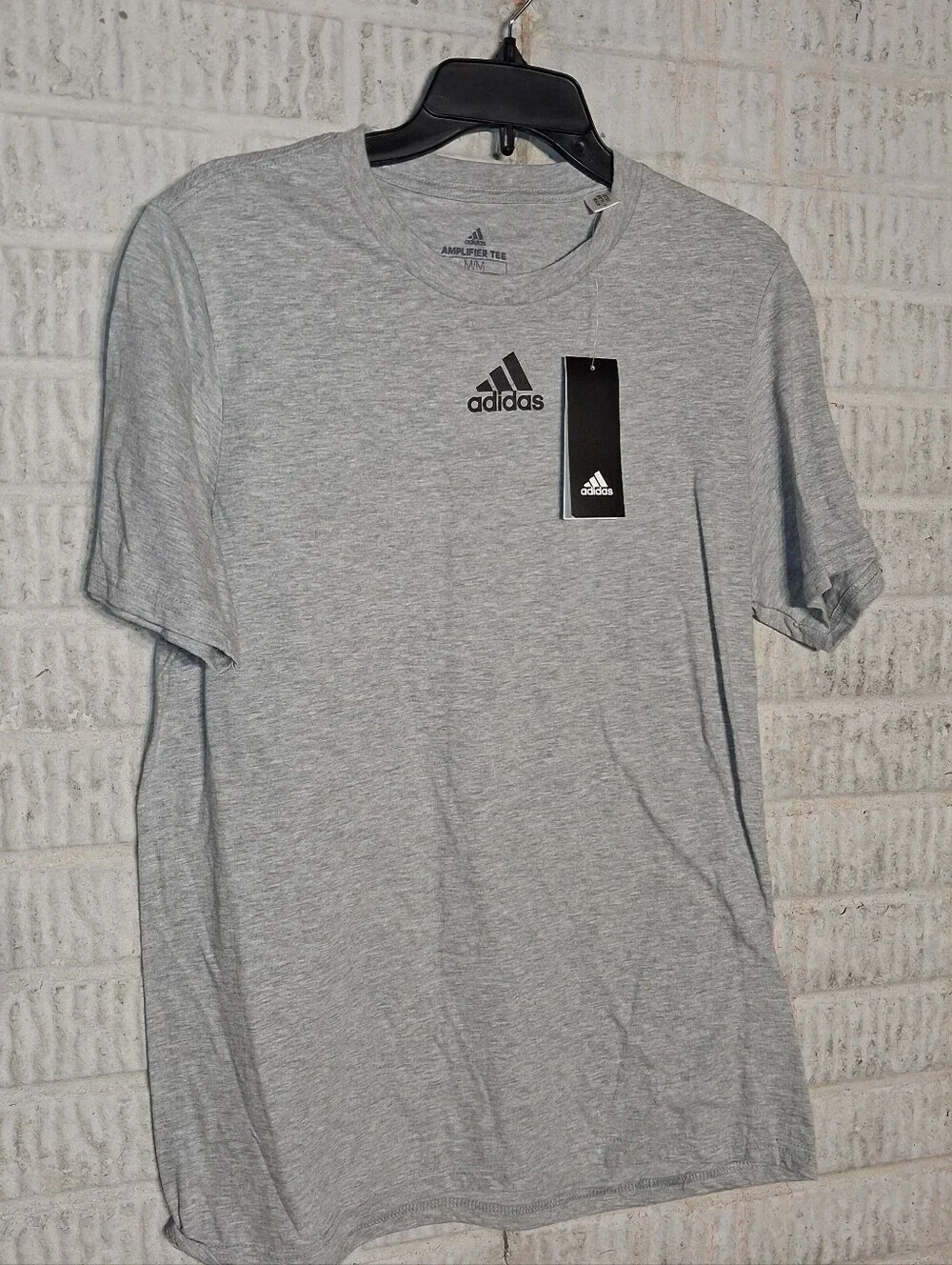 Adidas Men's Light Heather Gray Short Sleeve Tee In A Size Medium. NWT